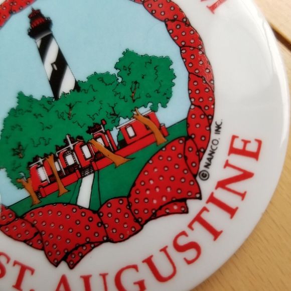 ST. AUGUSTINE Lighthouse Museum Christmas Ornament 2.75" Ceramic Nanco Inc. - Picture 6 of 6